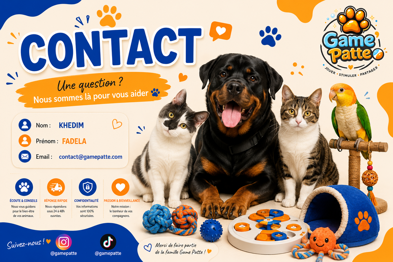 contact game'patte