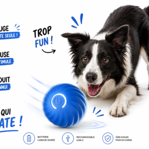 balle interactive automatique pour chien – jouet intelligent et amusant